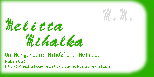 melitta mihalka business card